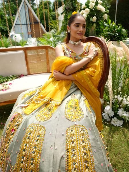 Boutique Style Haldi Lehenga with Showroom Finish Quality Bridal Lehenga Choli