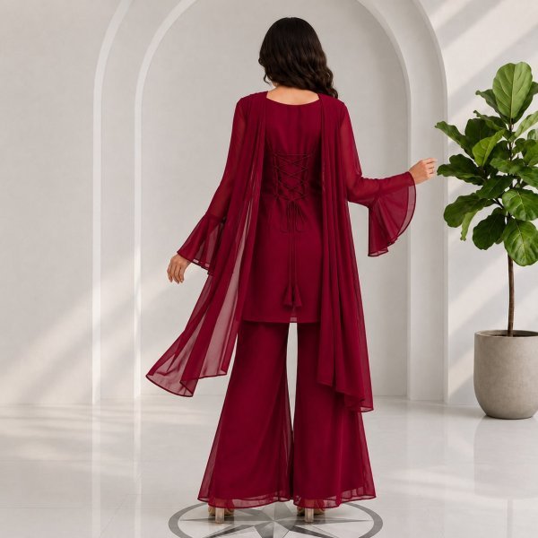 Boutique Style Rani Pink 90's Palazzo Dress Set with Soft Georgette Dupatta Full Set Kurti