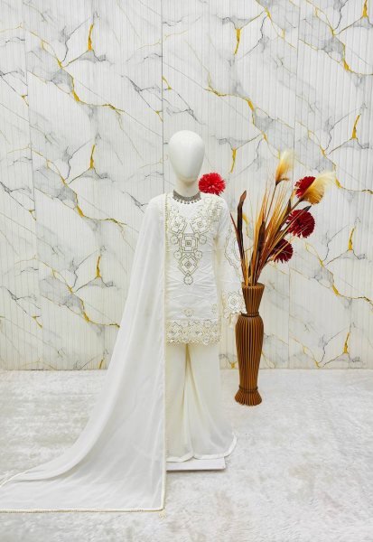 Boutique White Style Kids Suit Set for Special Occasions Girls Wear