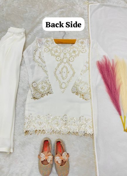 Boutique White Style Kids Suit Set for Special Occasions Girls Wear