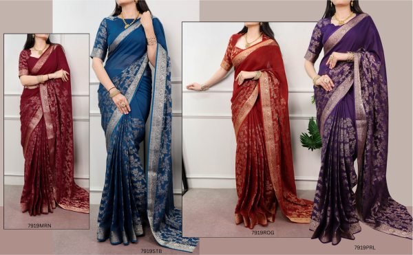 Breathtaking Blue Designer Poly Cotton Saree with Traditional Zari Work at Manufacturer  Cotton Sarees Wholesale