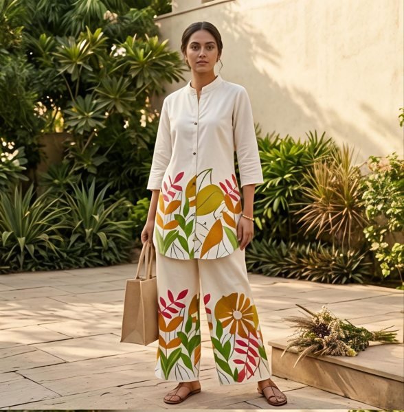 Breathtaking OffWhite Multi Color Women Co Ord Set with Comfortable Fit CO ORD Sets