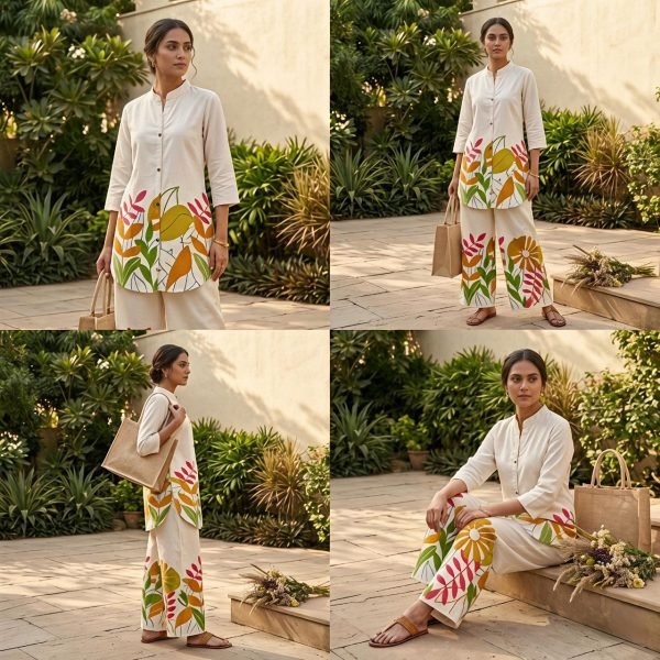 Breathtaking OffWhite Multi Color Women Co Ord Set with Comfortable Fit CO ORD Sets