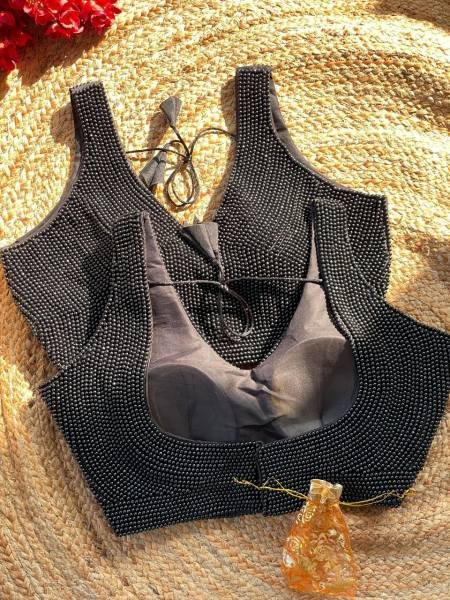 Bridal Handwork Pure Silk Ready to Wear Pearl Moti Blouse Manufacturer Blouse Collection