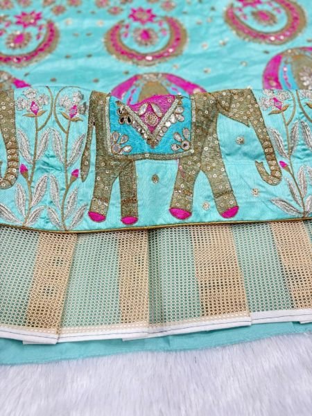 Bridal Sky Blue New Arrival Designer Lehenga for Wedding and Functions Wedding Bridal Dress Wholesale