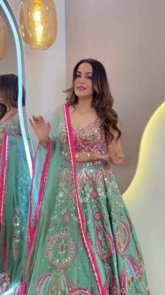 Bridal Sky Blue New Arrival Designer Lehenga for Wedding and Functions Wedding Bridal Dress Wholesale