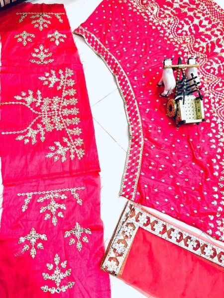 Bridal Wear Real Mirror Work Pink Lehenga Design With Phantom Fabric Bridal Lehenga Choli