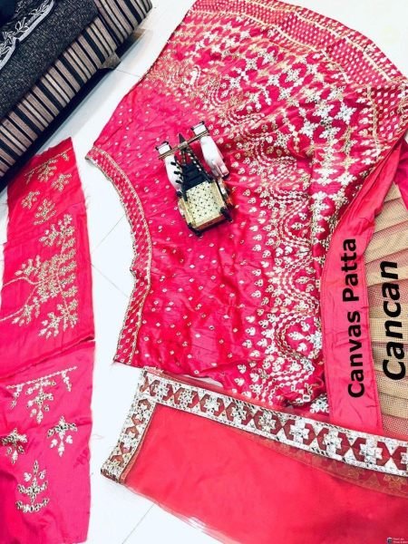 Bridal Wear Real Mirror Work Pink Lehenga Design With Phantom Fabric Bridal Lehenga Choli