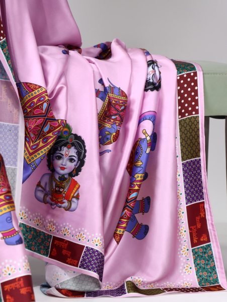 Budget Friendly Pink Designer Saree with Premium Look for Women Printed Cotton Sarees Wholesale