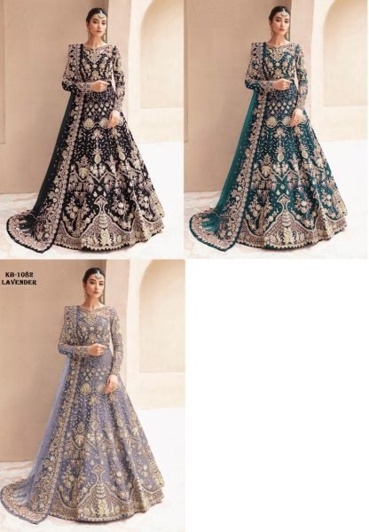 Butterfly Net Black Bridal Wear Heavy Embroidery Work Anarkali Suit at Low Price Wedding Bridal Dress Wholesale