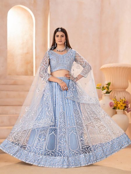 Butterfly Net Lehenga With Heavy Coding Embroidery for Party Wear At Wholesale Price   Lehenga