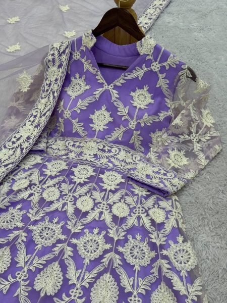Butterfly Net Pakistani Designer Gown Sequin Embroidery Readymade Wedding Suits Best Wholesale Price  Plus Size Kurti / Gown
