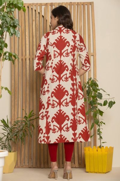 Buy Adorable Cream Cotton Kurti  In Wholesale Rate  Cotton Kurtis Wholesale