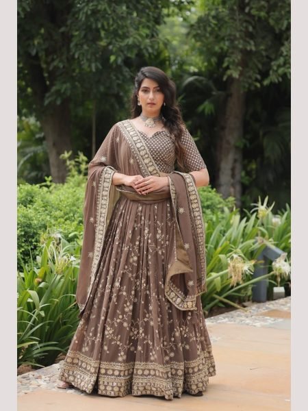 New Wedding Collection Lehenga Choli with Heavy Sequnins and Embroidered  work Designer Lehenga Choli