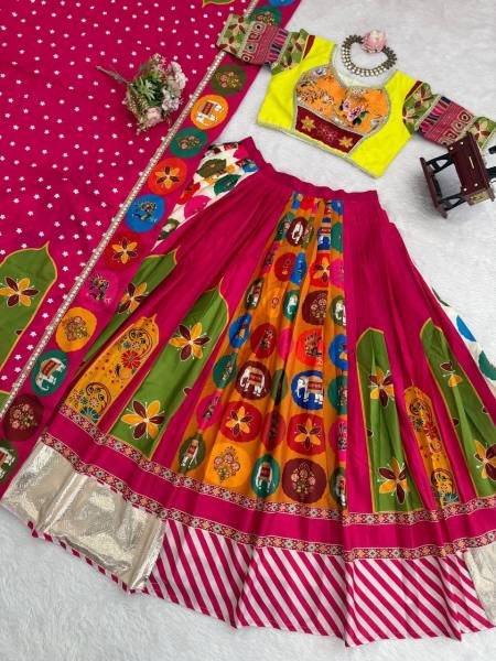 Buy Designer American Crepe Lehenga Choli Online For Navratri at Wholesale Rate Navratri Lehnega Choli
