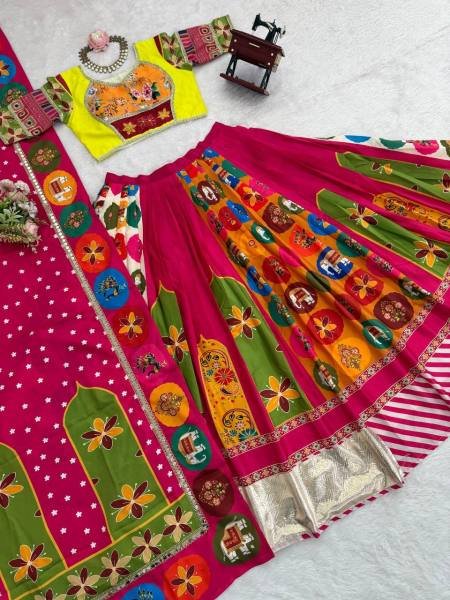 Buy Designer American Crepe Lehenga Choli Online For Navratri at Wholesale Rate Navratri Lehnega Choli