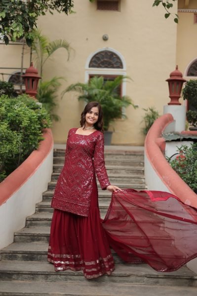 Buy Designer Sharara Suit Sets Online for Womens at Wholesale Rate Sharara Set