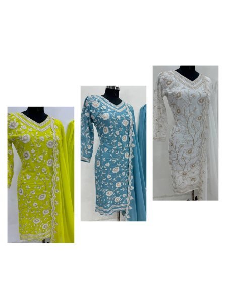 Buy Eid Wear Heavy Faux Georgette With Sequence Wear Pakistani Suit Ready To Wear Collection