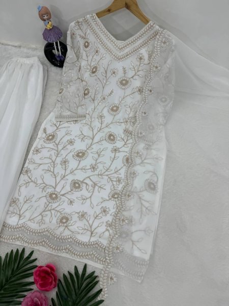 Buy Eid Wear Heavy Faux Georgette With Sequence Wear Pakistani Suit Ready To Wear Collection