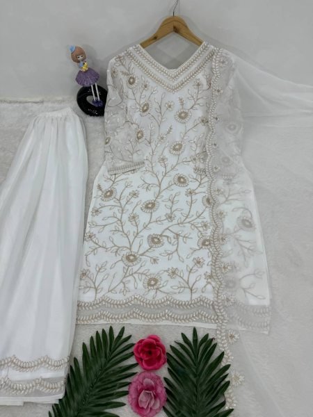 Buy Eid Wear Heavy Faux Georgette With Sequence Wear Pakistani Suit Ready To Wear Collection