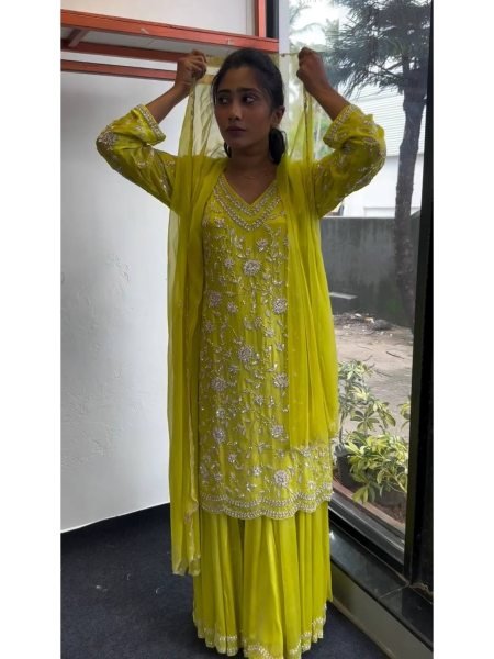 Buy Eid Wear Heavy Faux Georgette With Sequence Wear Pakistani Suit Ready To Wear Collection