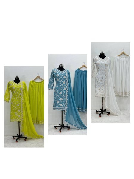 Buy Eid Wear Heavy Faux Georgette With Sequence Wear Pakistani Suit Ready To Wear Collection