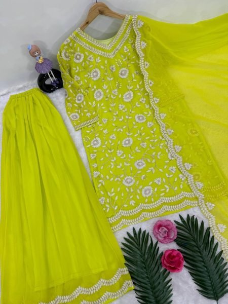 Buy Eid Wear Heavy Faux Georgette With Sequence Wear Pakistani Suit Ready To Wear Collection