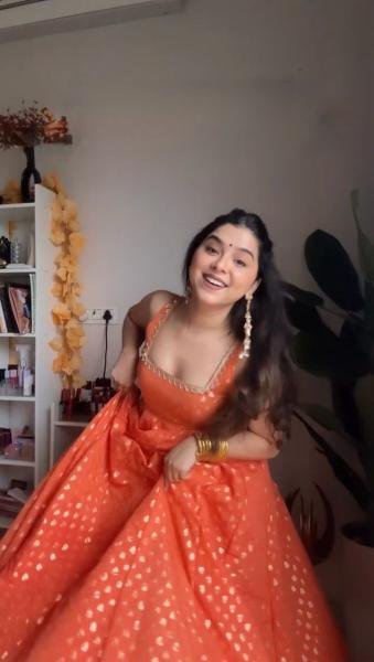 Buy Elegant Orange Jacquard Silk Anarkali Gown with Dupatta Online for Party Wear Anarkali Kurtis 