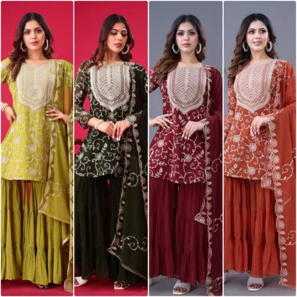 Buy Green Sharara Suits for Women Online at the Wholesale Price  Ready To Wear Collection