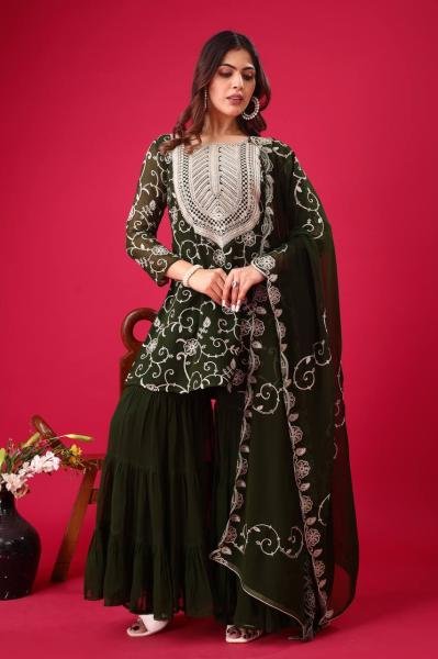 Buy Green Sharara Suits for Women Online at the Wholesale Price  Ready To Wear Collection