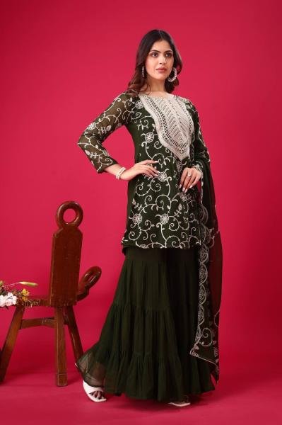 Buy Green Sharara Suits for Women Online at the Wholesale Price  Ready To Wear Collection