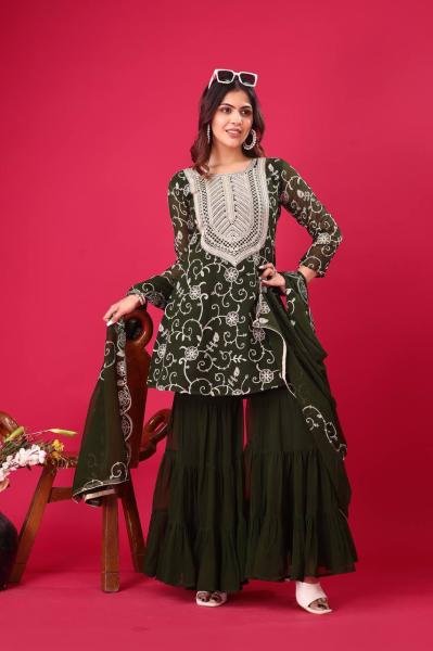 Buy Green Sharara Suits for Women Online at the Wholesale Price  Ready To Wear Collection