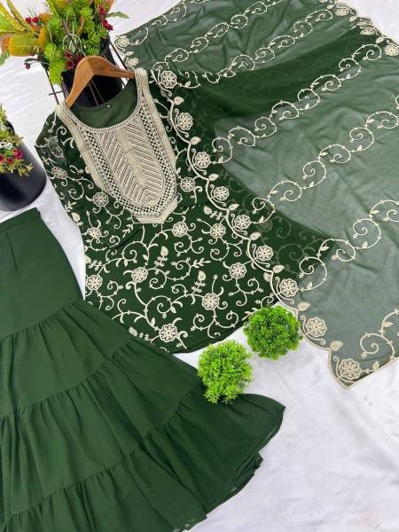 Buy Green Sharara Suits for Women Online at the Wholesale Price  Ready To Wear Collection