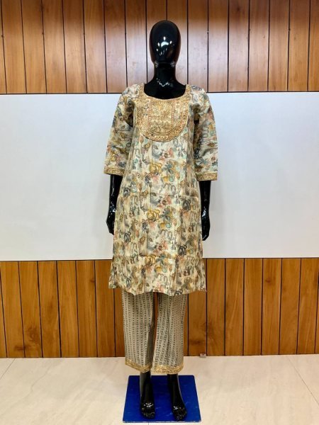  Buy Heavy Chanderi Silk Suit With  Floral Print   Embroidery Work for Women At Manufacturer Rate Kurti With Bottom Wholesale