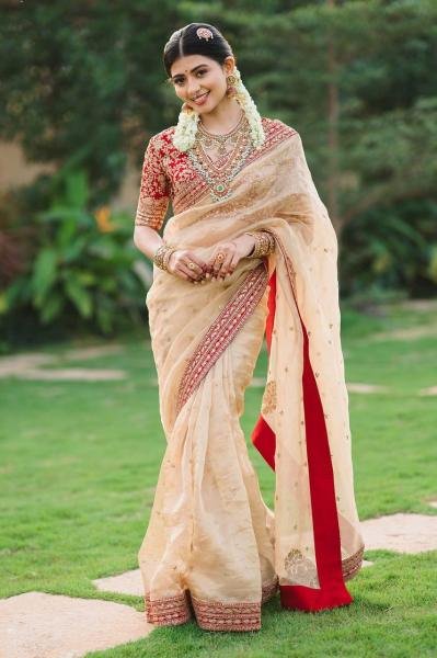 Buy Jimmy Choo Saree with Multi Thread Embroidered Blouse At Manufacturer Price JIMMY CHOO SAREE