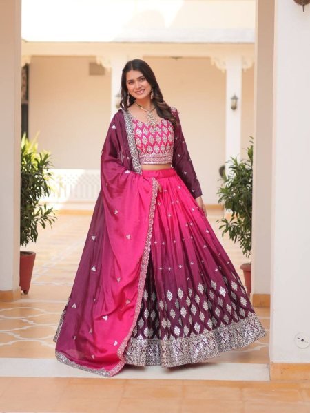Buy Latest Designer pink colour Lehenga Choli Collection
