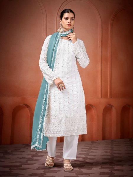 Buy Premium Readymade Georgette Embroidered Suits Online Best Price for Clothing Wholesalers Georgette Kurti 