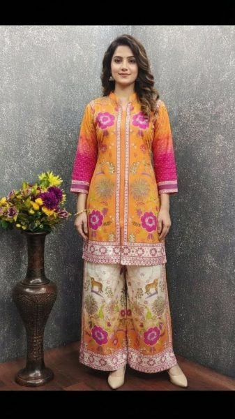 Buy Styling Yellow Poly Rayon Co-Ord Set for Women at Online  Kurti With Bottom Wholesale