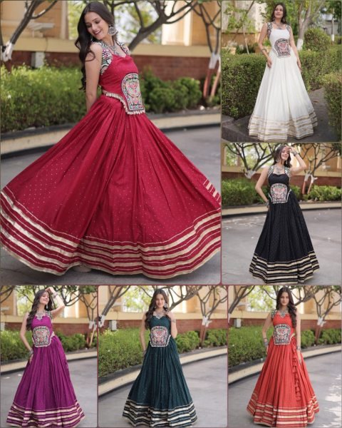 Captivating Black Reyon Chaniya Choli with Mukesh Work and Patti Lace Detailing Navratri Lehnega Choli