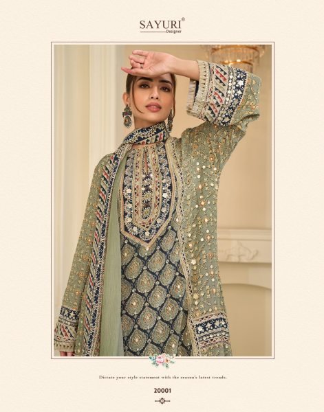 Captivating Green Natural Crepe Silk Printed Kurti Palazzo Dupatta Set with Aari Work Designer Plazzo Salwar Suits Wholesale