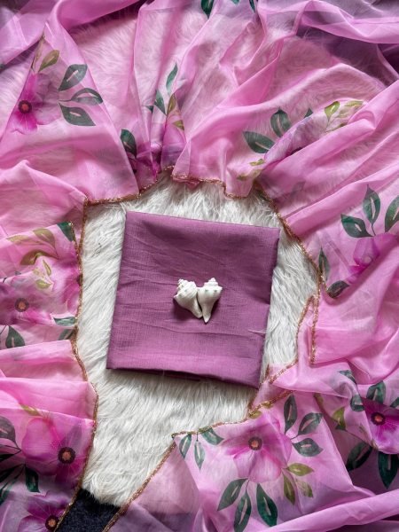 Captivating Pink Teby Silk Floral Print Saree with Cut Dana Arco Border for Wedding Silk Sarees Wholesale