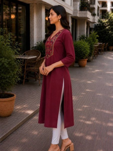 Casual Wear Cotton Embroidered Kurti for Resellers and Retailers Kurtis