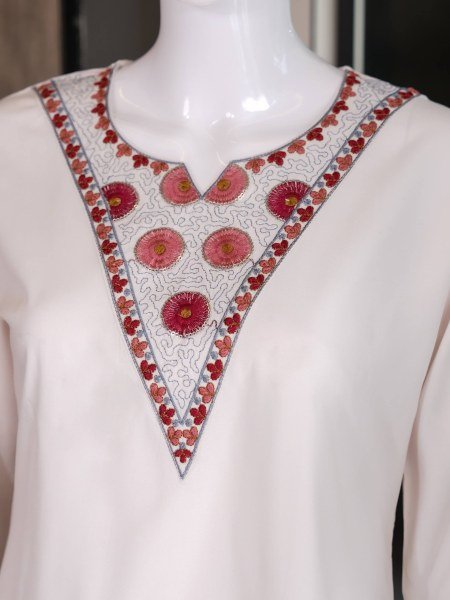 Casual Wear White Premium Rayon Co Ord Set for Ladies CO ORD Sets
