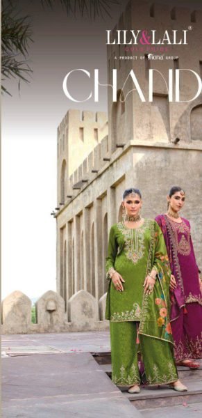 Chandni Lily and Lali Chinon Silk Palazzo Suits Designer Readymade Collection 4 Pcs Catalogue Full Set Salwar Kameez