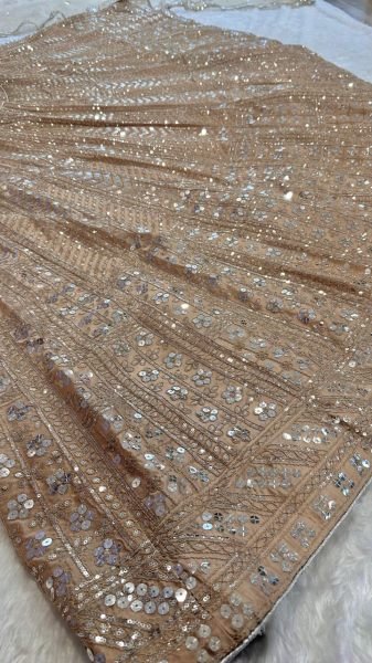 Charismatic Golden Kasturi Silk Lehenga Set with Heavy Embroidered Unstitched Blouse Designer Lehenga Choli