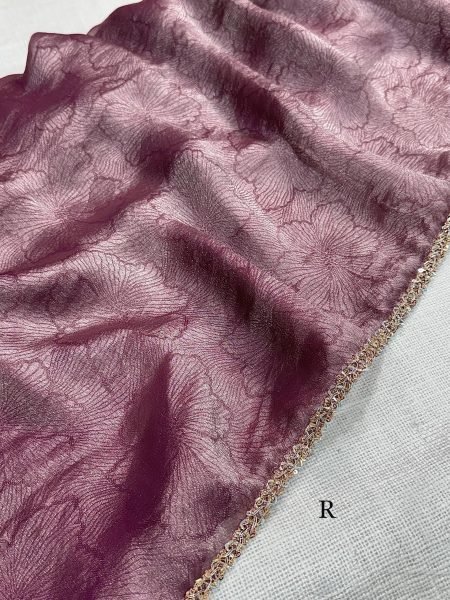 Charismatic Maroon Jacquard Saree with Full Zari Weaving and Beads Lace Border Designer Wedding Sarees Wholesale