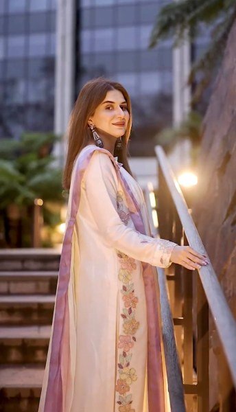 Charismatic OffWhite Kaftan with Neck Cutwork and Rainbow Sequin Embroidery Ready To Wear Collection