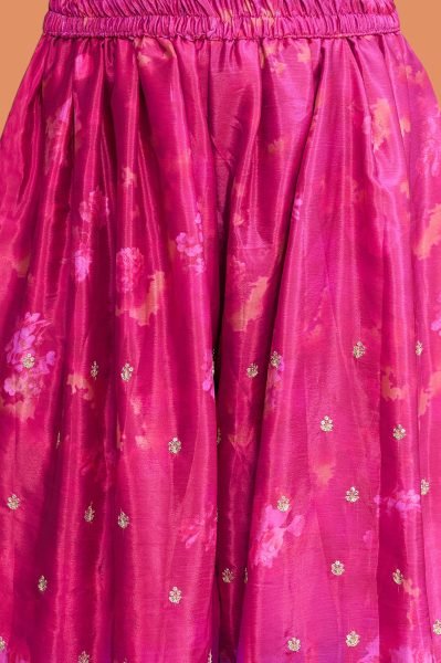 Charismatic Purple Wedding Wear Purple Chinon Printed Embroidered Suit with Designer Dupatta Designer Plazzo Salwar Suits Wholesale