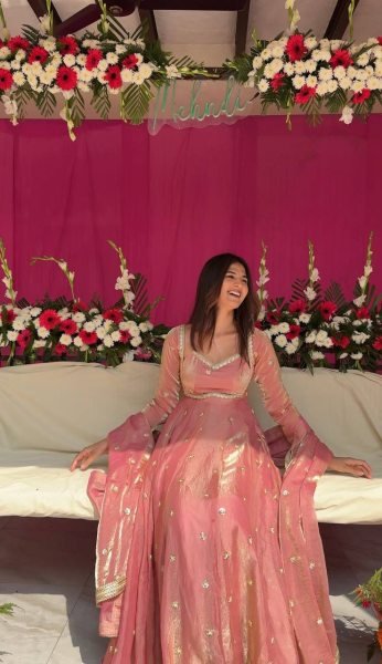 Charming  Fendy Silk Kurti Set with Sequence Embroidery   Lace Dupatta Festive Ready Outfit Georgette Kurti 