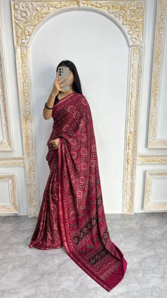 Charming Pink Mal Cotton Printed Saree for Everyday Ethnic Wea Printed Cotton Sarees Wholesale